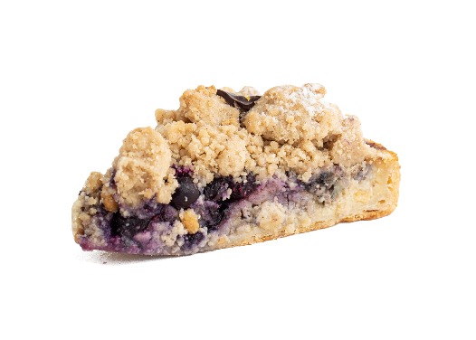 Crumble platano/blueberry